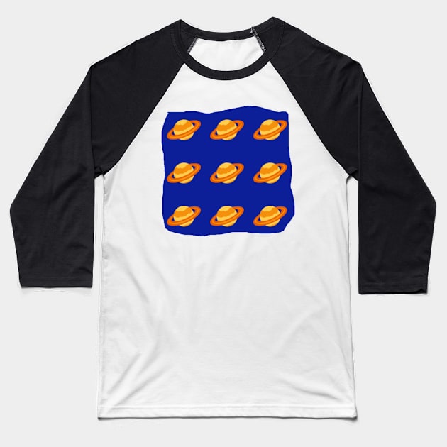 cute cosmic space pattern Baseball T-Shirt by Thepurplepig